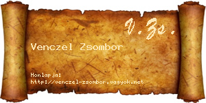 Venczel Zsombor névjegykártya