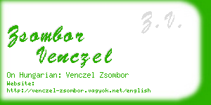 zsombor venczel business card